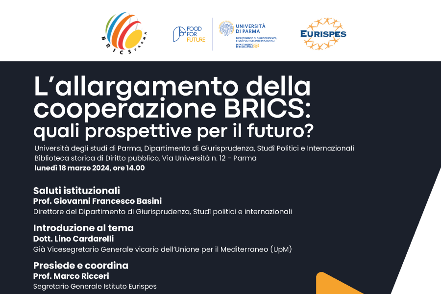 Convegno: “L’allargamento della cooperazione BRICS: quali prospettive per il futuro?”
